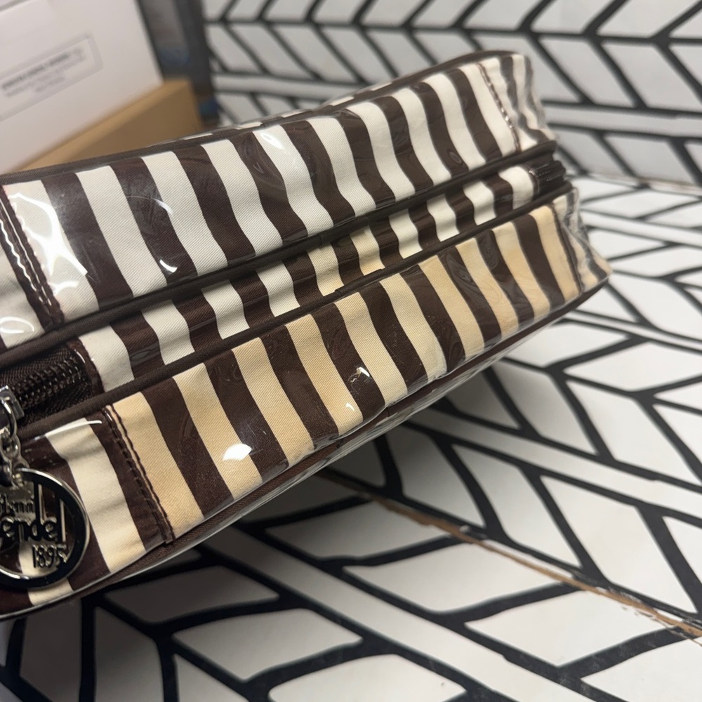 Henri Bendel Striped Hanging Cosmetic Travel Case - Picture 6 of 10